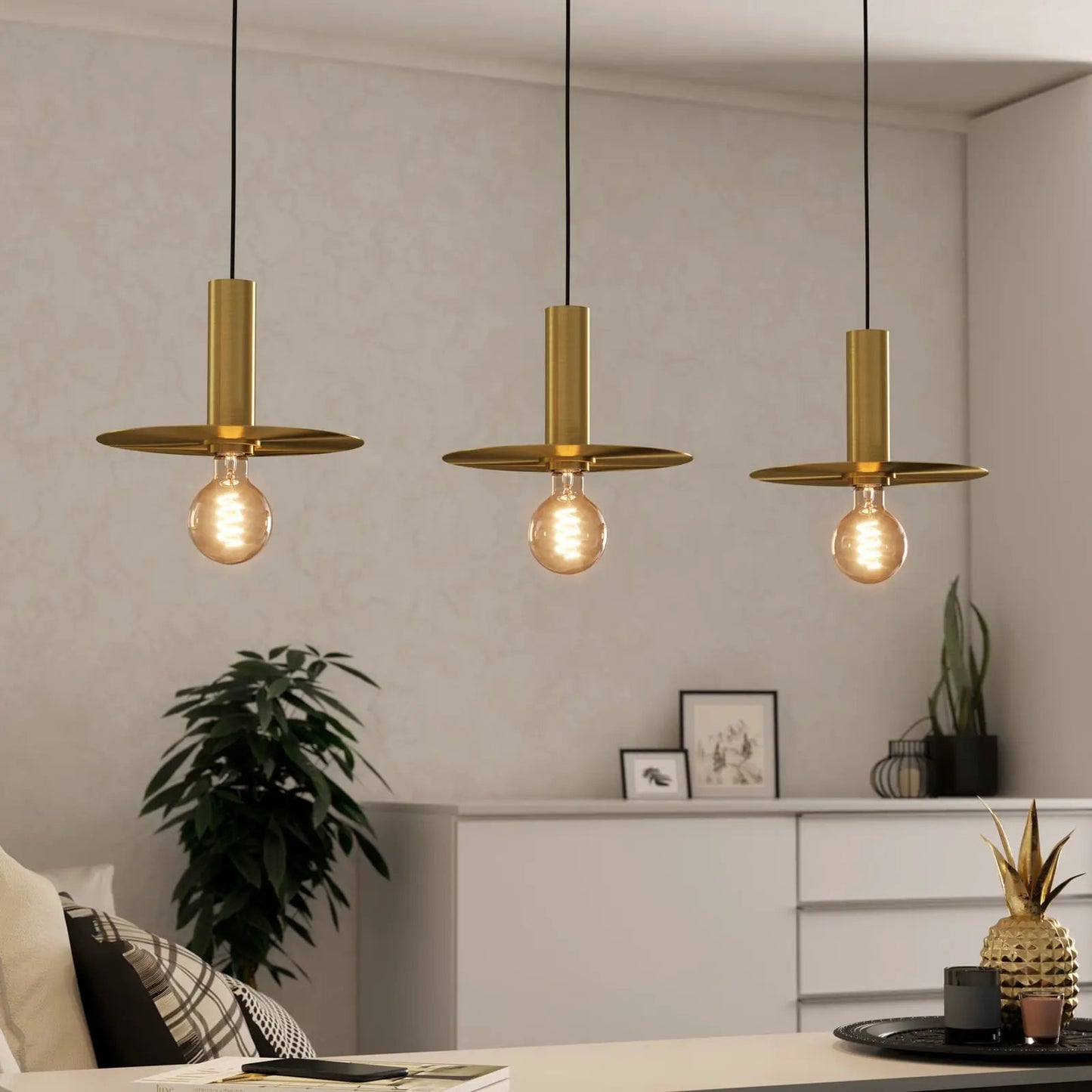 Escandell pendant light, 3-bulb