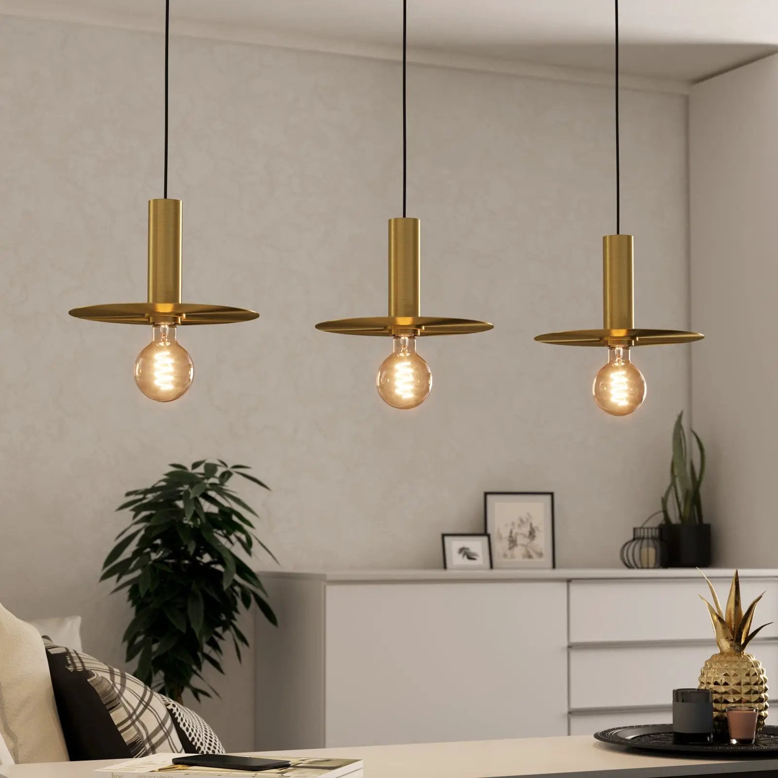 Escandell pendant light, 3-bulb