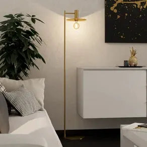 Escandell floor lamp in brushed brass