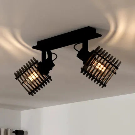 Segovia ceiling light, 2-bulb