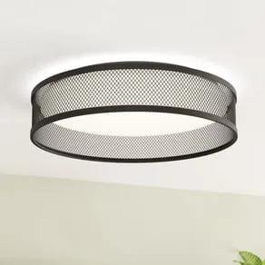 Luppineria LED ceiling lamp, steel mesh, black