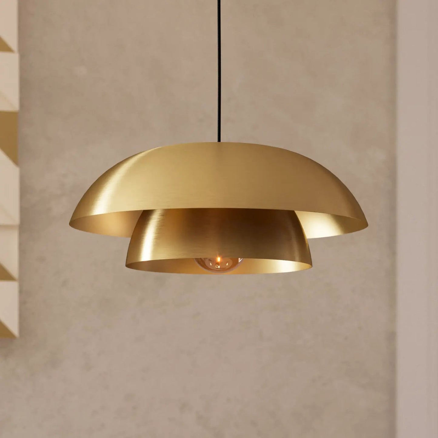 Cenciara pendant light, brushed brass