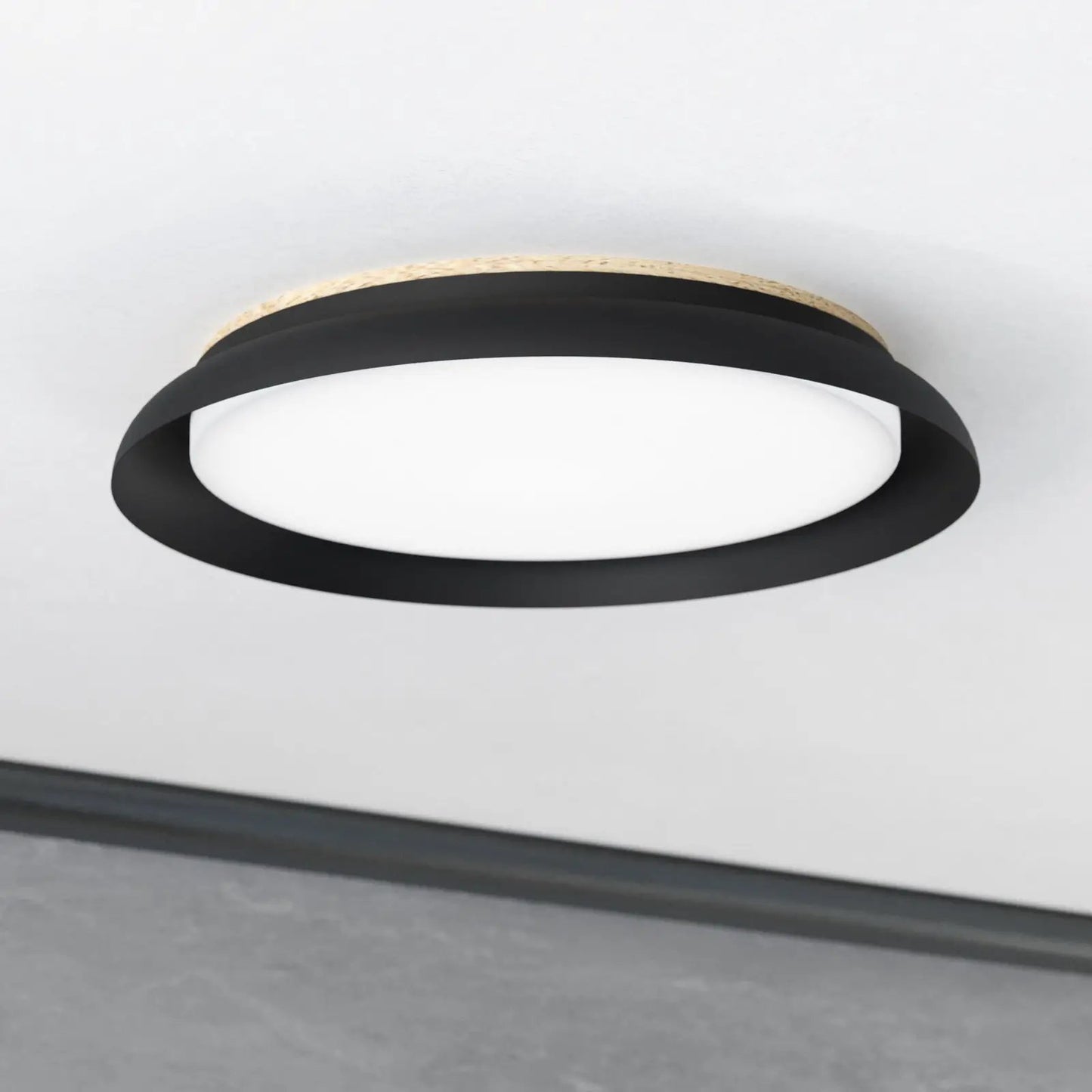 Penjamo LED ceiling light Ø 46.5 cm, black