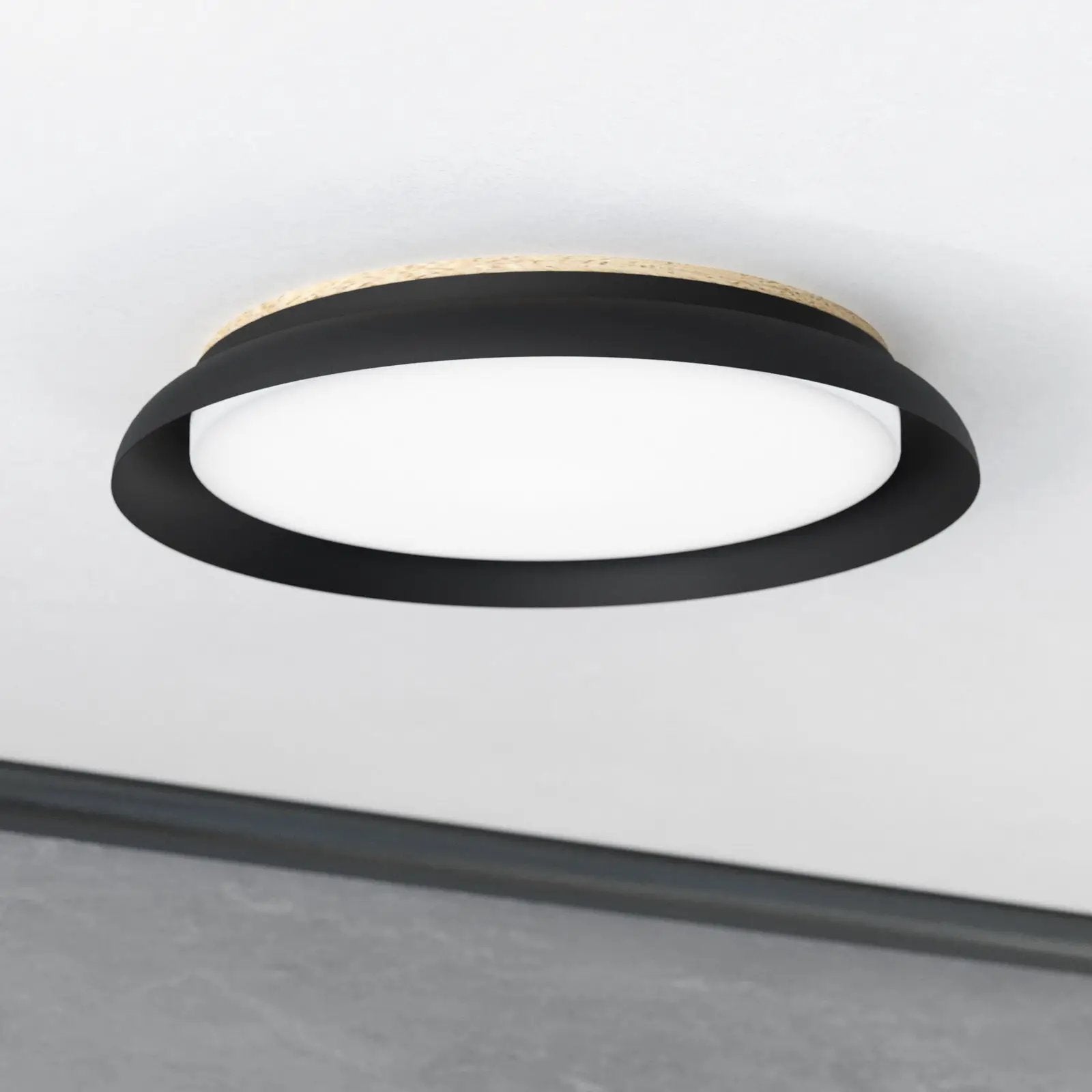 Penjamo LED ceiling light Ø 46.5 cm, black