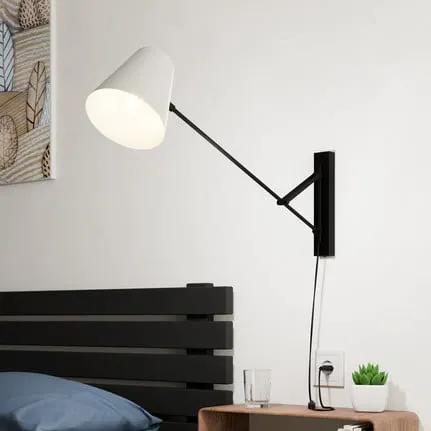 Forcadet wall light with a wide projection