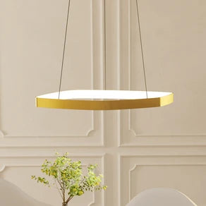 Vallerosa LED pendant light in brass