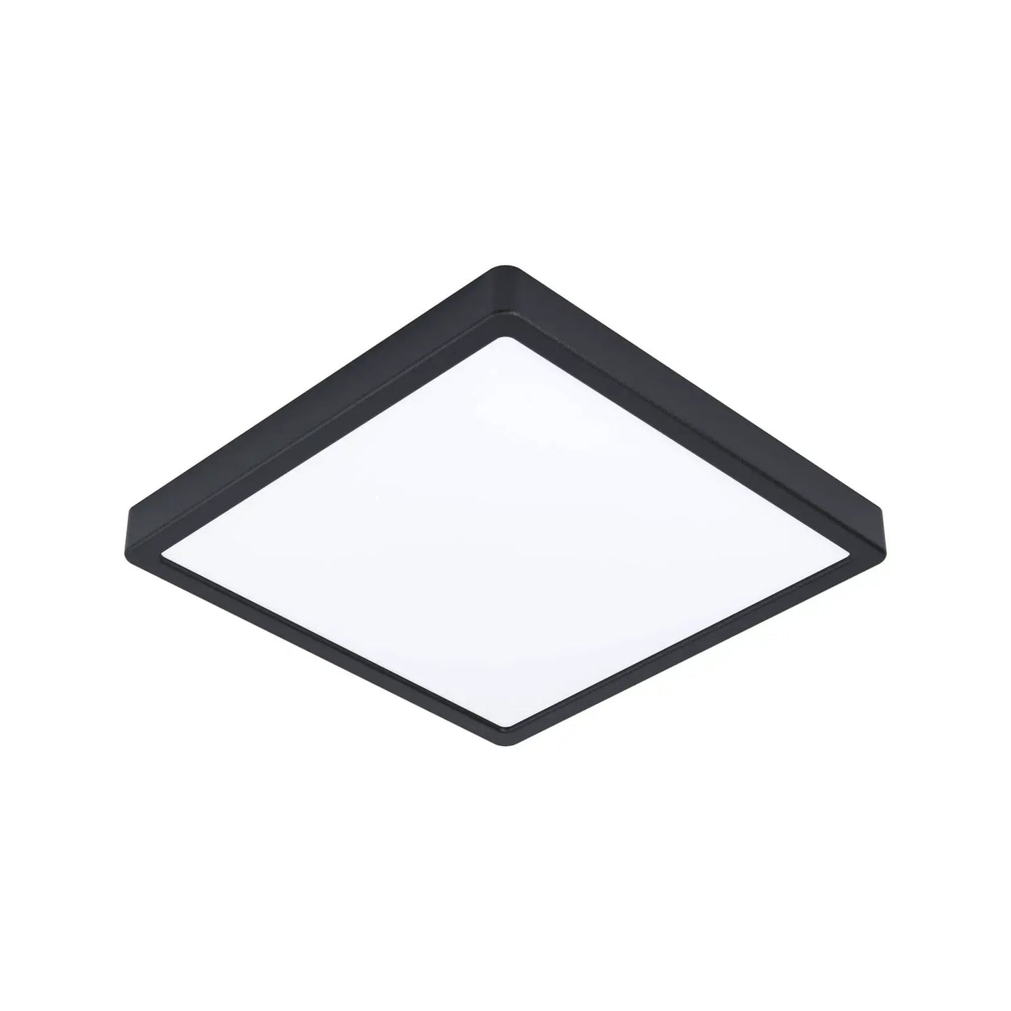 Fueva 5 LED ceiling lamp IP44 840 black 28.5x28.5