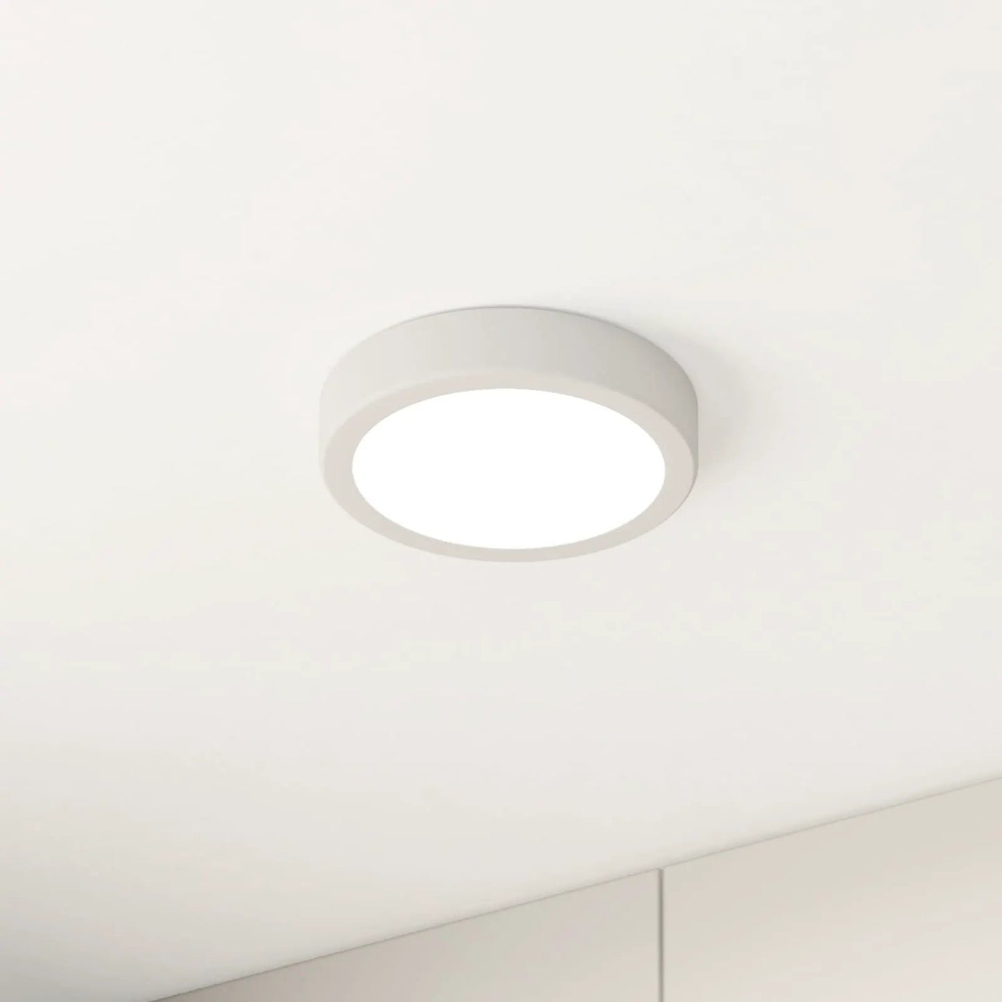 LED surface-mounted panel Fueva 5 IP20 830 white Ø16cm