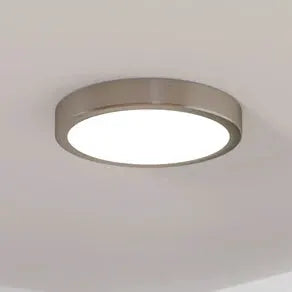LED surface-mounted panel Fueva 5 IP20 830 nickel Ø21cm