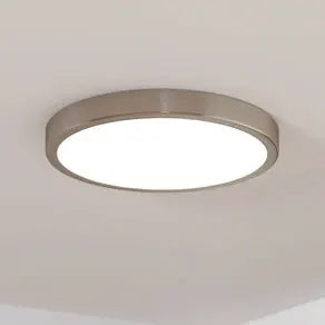 LED surface-mounted panel Fueva 5 IP20 830 nickel Ø28.5cm