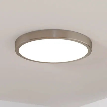 LED surface-mounted panel Fueva 5 IP20 830 nickel Ø28.5cm