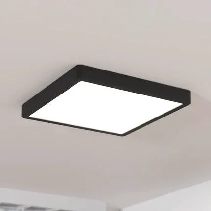 Surface-mounted LED panel Fueva5 IP20 830 black 28.5x28.5cm