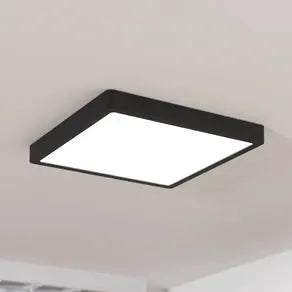 Surface-mounted LED panel Fueva5 IP20 830 black 28.5x28.5cm