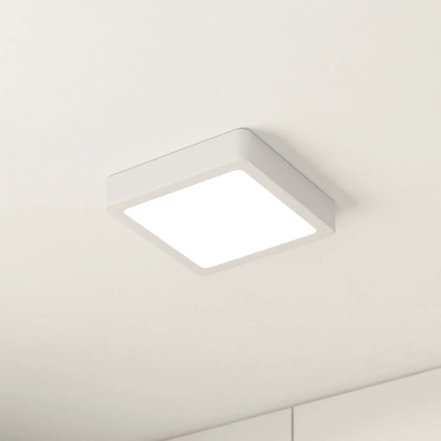 LED surface-mounted panel Fueva 5 IP20 830 white 16x16cm