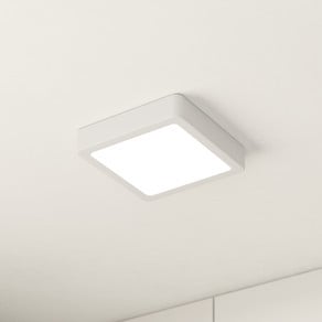 LED surface-mounted panel Fueva 5 IP20 830 white 16x16cm