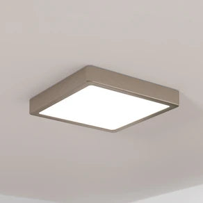 Fueva 5 IP20 830 nickel 21x21cm surface-mounted LED panel