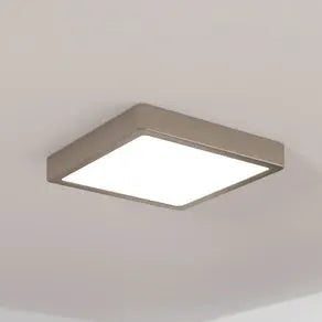 Fueva 5 IP20 830 nickel 21x21cm surface-mounted LED panel