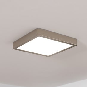 Fueva 5 IP20 830 nickel 21x21cm surface-mounted LED panel