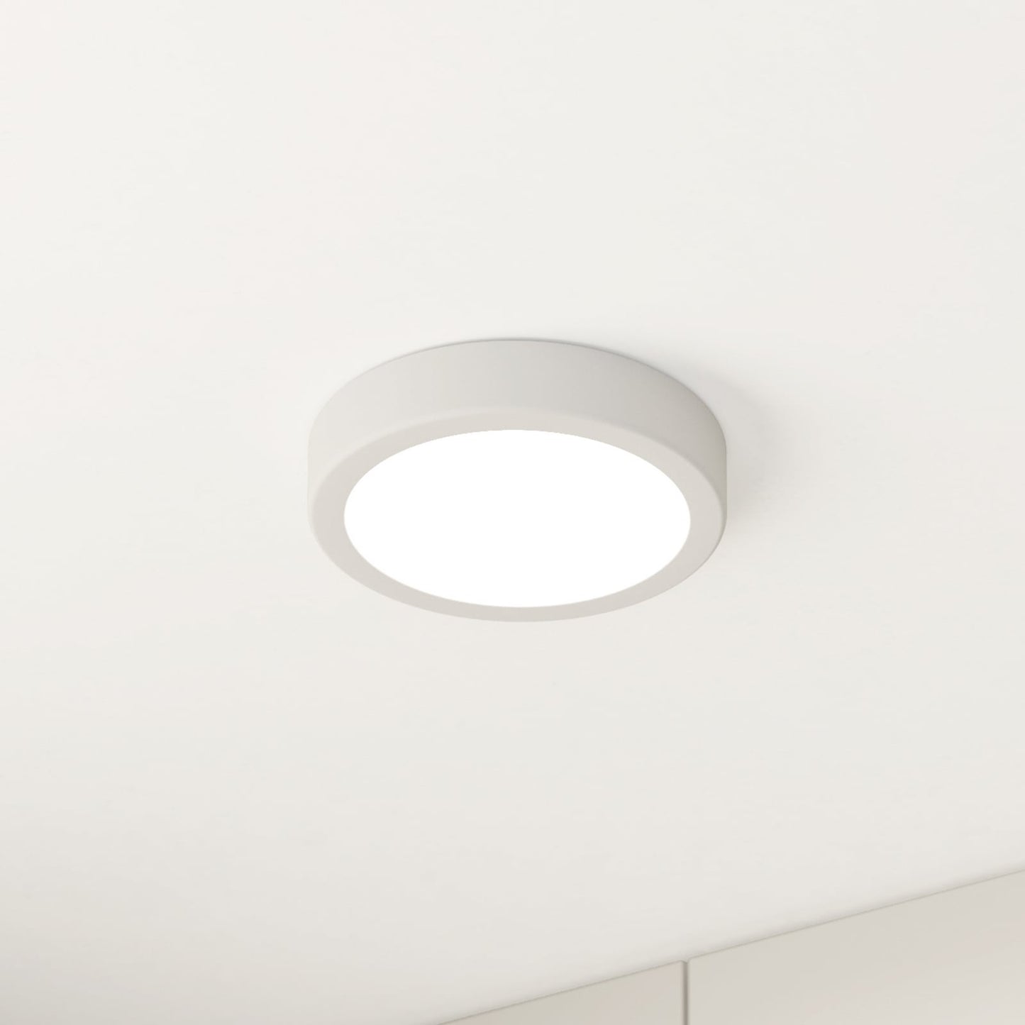 LED ceiling lamp Fueva 5 IP44 3000K white Ø16cm