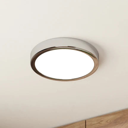 LED ceiling lamp Fueva 5 IP44 3000K chrome Ø21cm