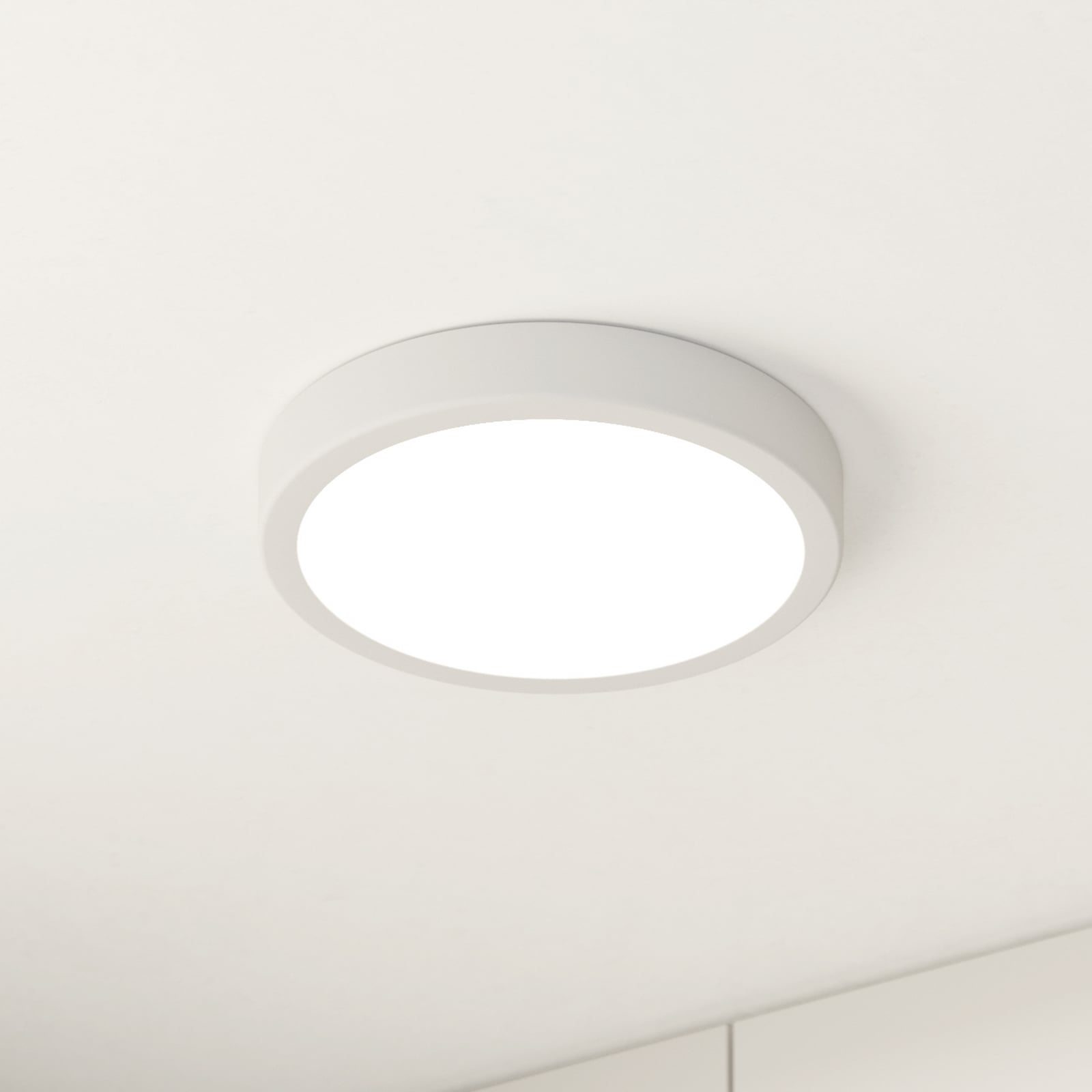 LED ceiling lamp Fueva 5 IP44 3000K white Ø21cm