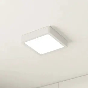 LED ceiling lamp Fueva 5 IP44 3000K white 16x16cm