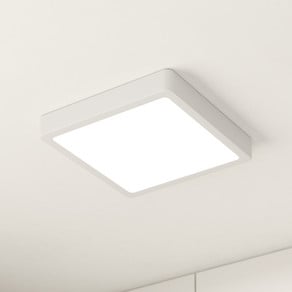 LED ceiling lamp Fueva 5 IP44 3000K white 21x21cm