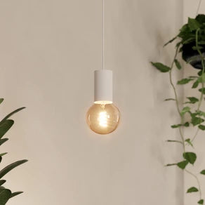 Pozueta 1 pendant light, 1-bulb, white