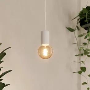 Pozueta 1 pendant light, 1-bulb, white