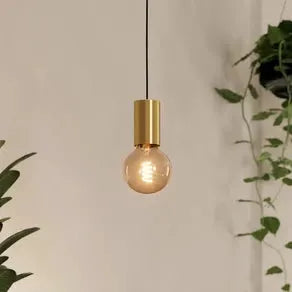 Pozueta 1 pendant light, 1-bulb, brass