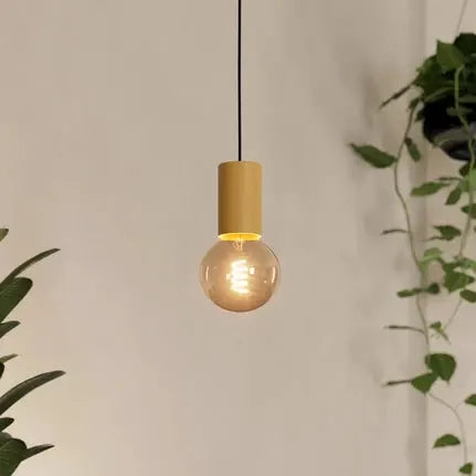 Pozueta 1 pendant light, 1-bulb, black/brown