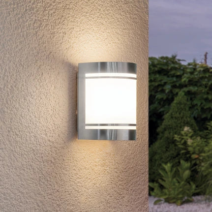Cerno outdoor wall light, stainless steel