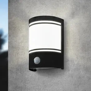Cerno outdoor wall lamp, motion detector, black