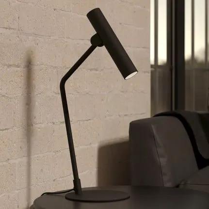 Almudaina LED table lamp, black, height 49.5 cm, steel