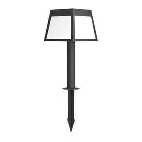 Altilia solar LED pedestal light, height 56 cm, black, sensor