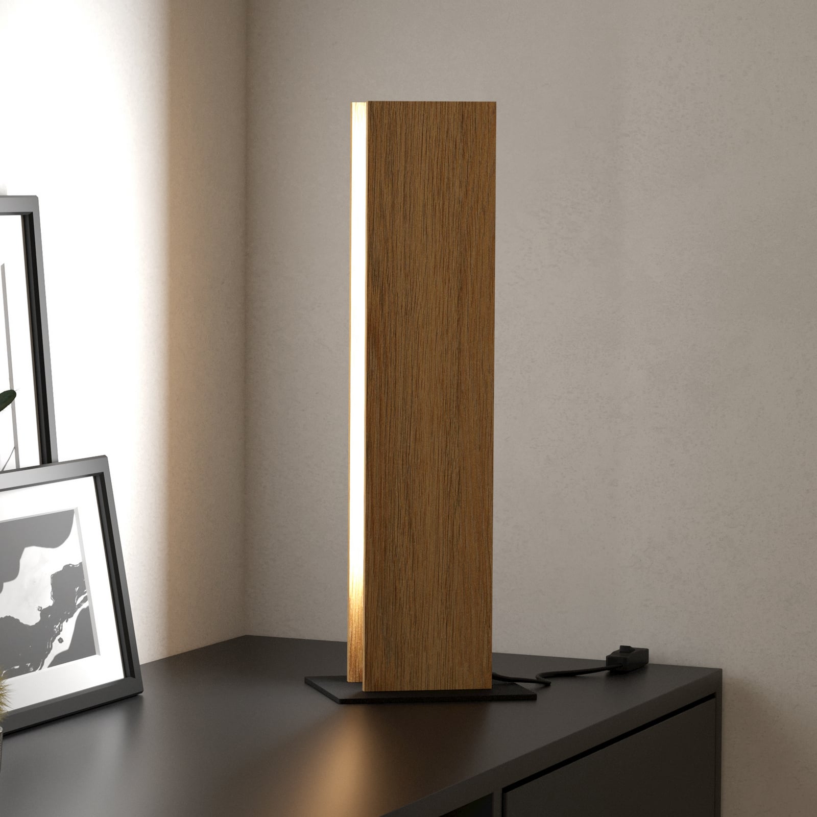 Smart ZIG LED table lamp Anchorena-Z, height 46.5 cm, RGB, CCT