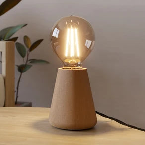 Asby table lamp, light wood, height 10 cm, wood