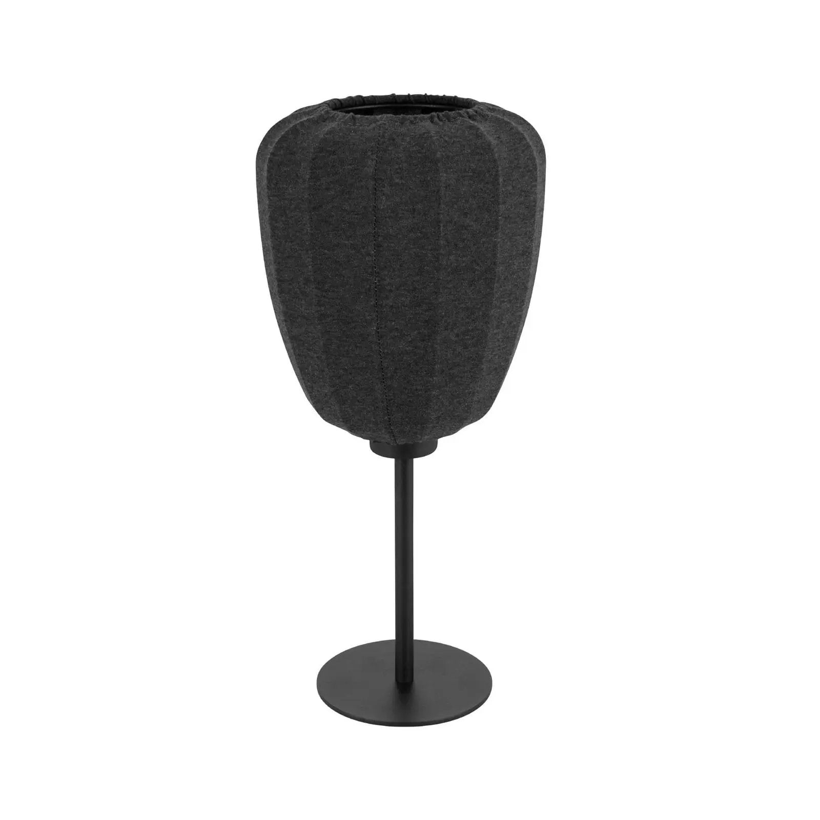 Barlaston table lamp, height 39 cm, black/grey, metal/fabric