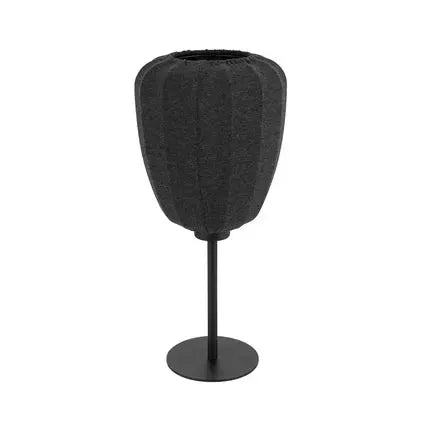 Barlaston table lamp, height 39 cm, black/grey, metal/fabric