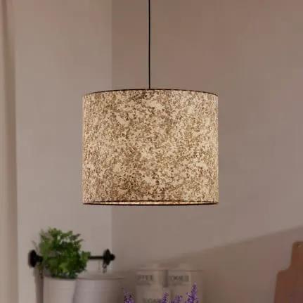 Butterburn hanging light, Ø 36 cm, beige/green, fabric