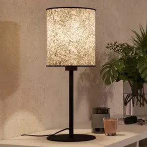 Butterburn table lamp, height 47.5 cm, beige/green, fabric