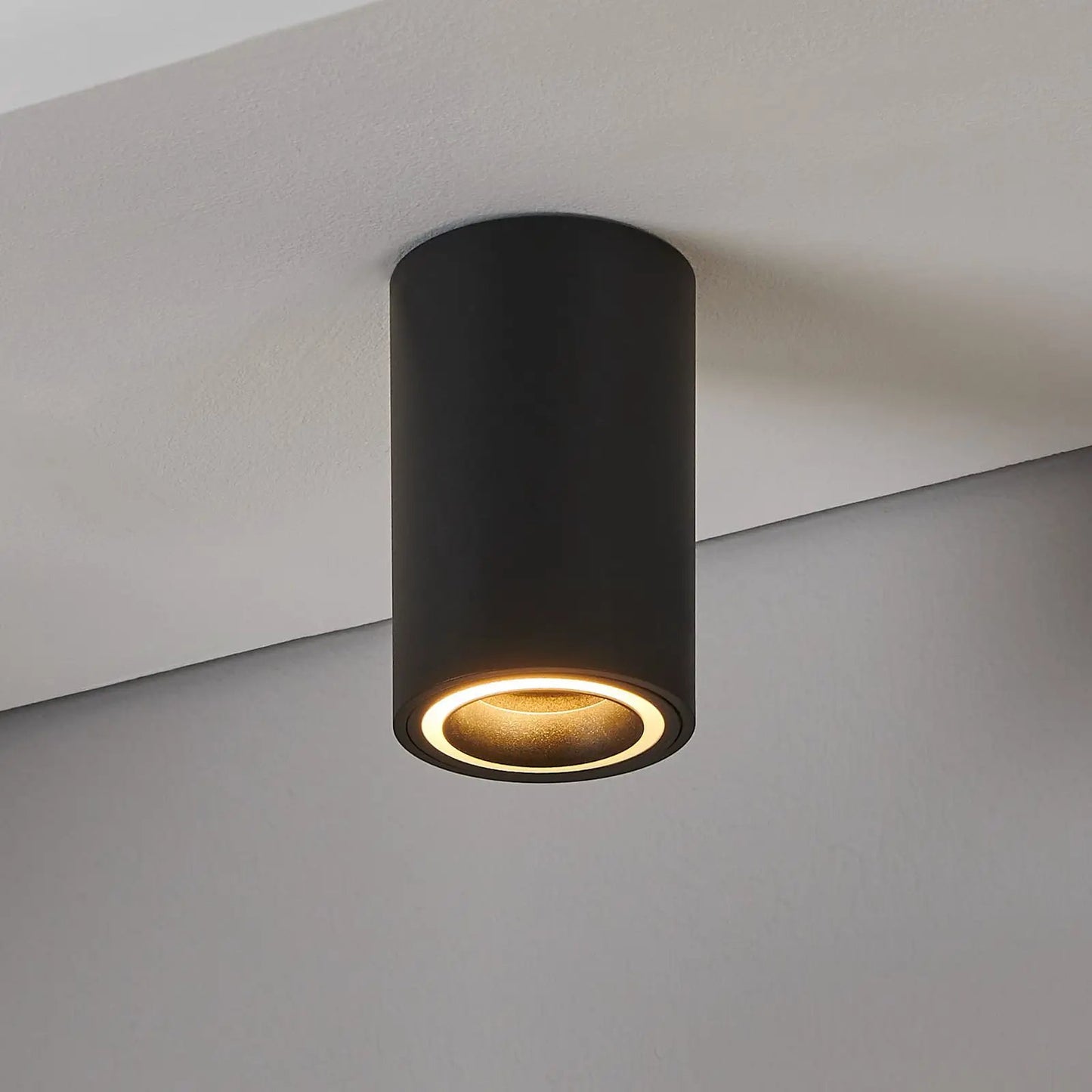 Smart ZIG LED ceiling lamp Carosso-Z, black, CCT, RGB