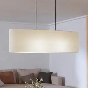 Febres pendant light, black/white, 2-bulb.
