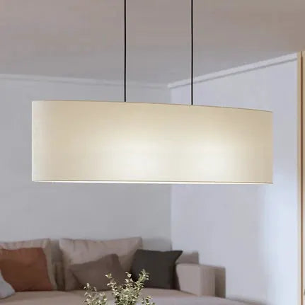 Febres pendant light, black/white, 2-bulb.