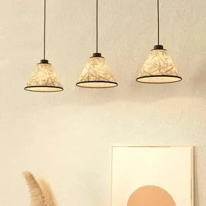 Oxpark pendant light, length 92 cm, green/white/black, 3-bulb.