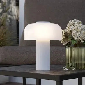 LED table lamp Ponente, Ø 16 cm, white, CCT, dimmable