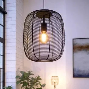 Rinroe pendant light, Ø 32.5 cm, black, steel