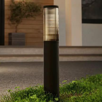 Salle pillar light, height 46.5 cm, black, aluminium
