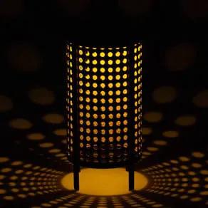 LED table lamp 48929, height 26 cm, black/beige