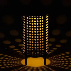 LED table lamp 48929, height 26 cm, black/beige